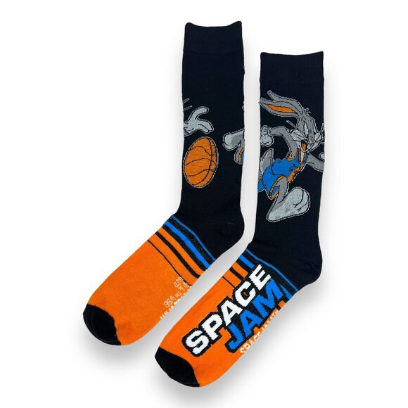 OFFICIAL Space Jam Crew Socks ADULT SHOE SIZE 6-12 Bugs Bunny & Taz Looney Tunes - Picture 14 of 15